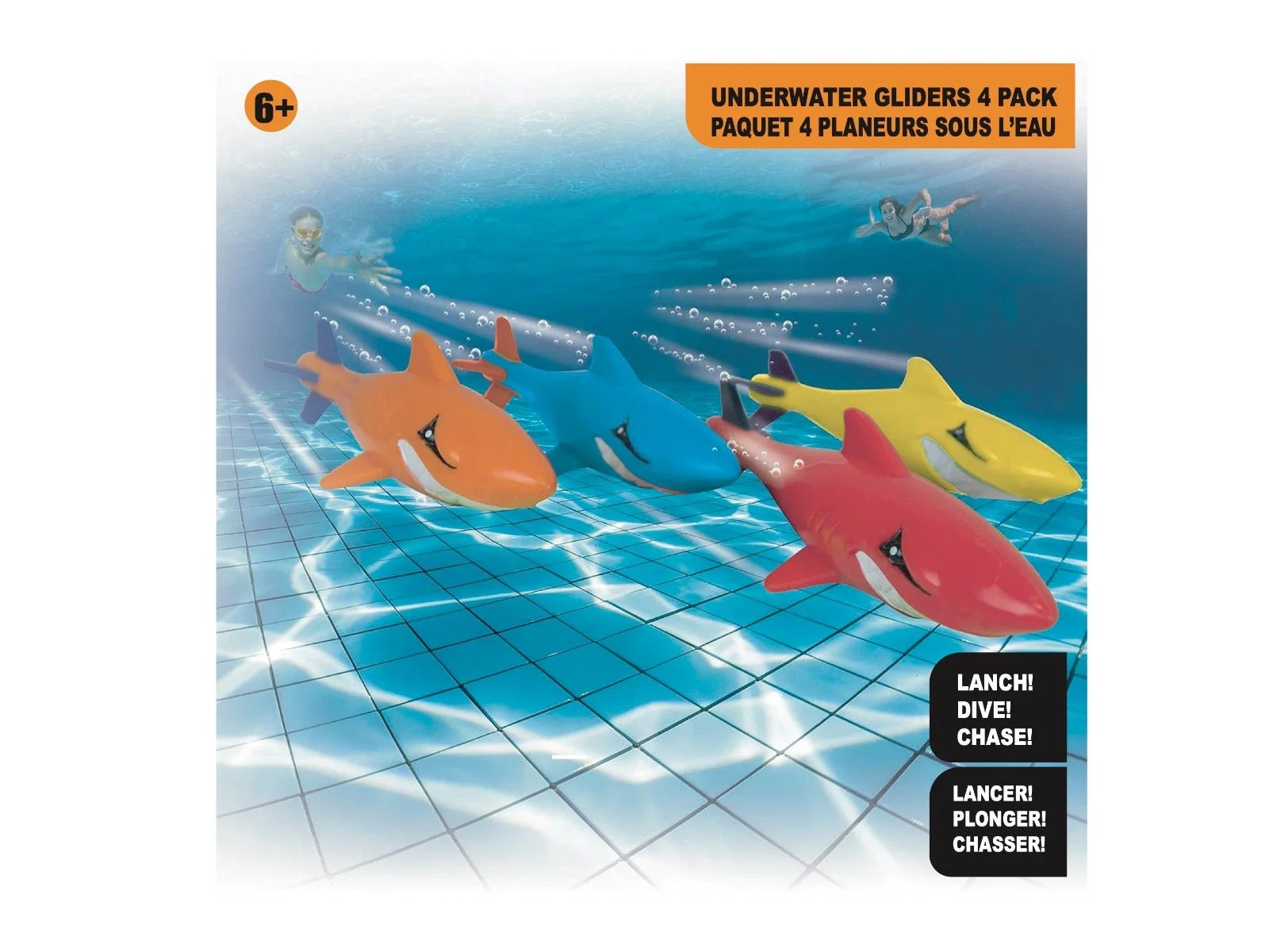 Premium 4 Pcs Underwater Gliders Solid
