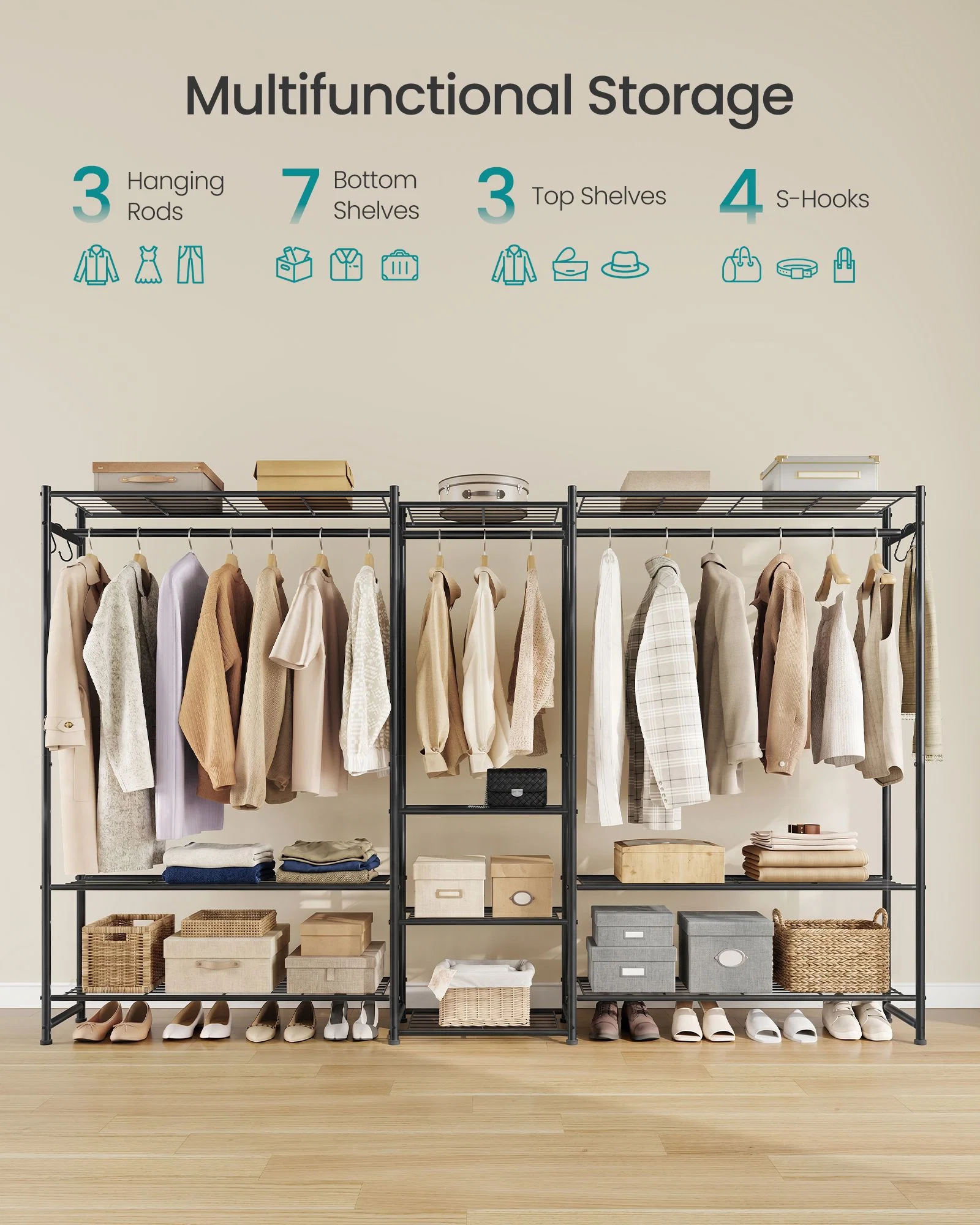 High-Performance SONGMICS SONGMICS Portable Closet Wardrobe Unique