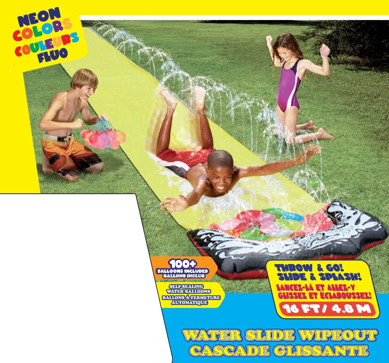 Artisan 4.8m Water Slide 100 Water Balloons Traditional