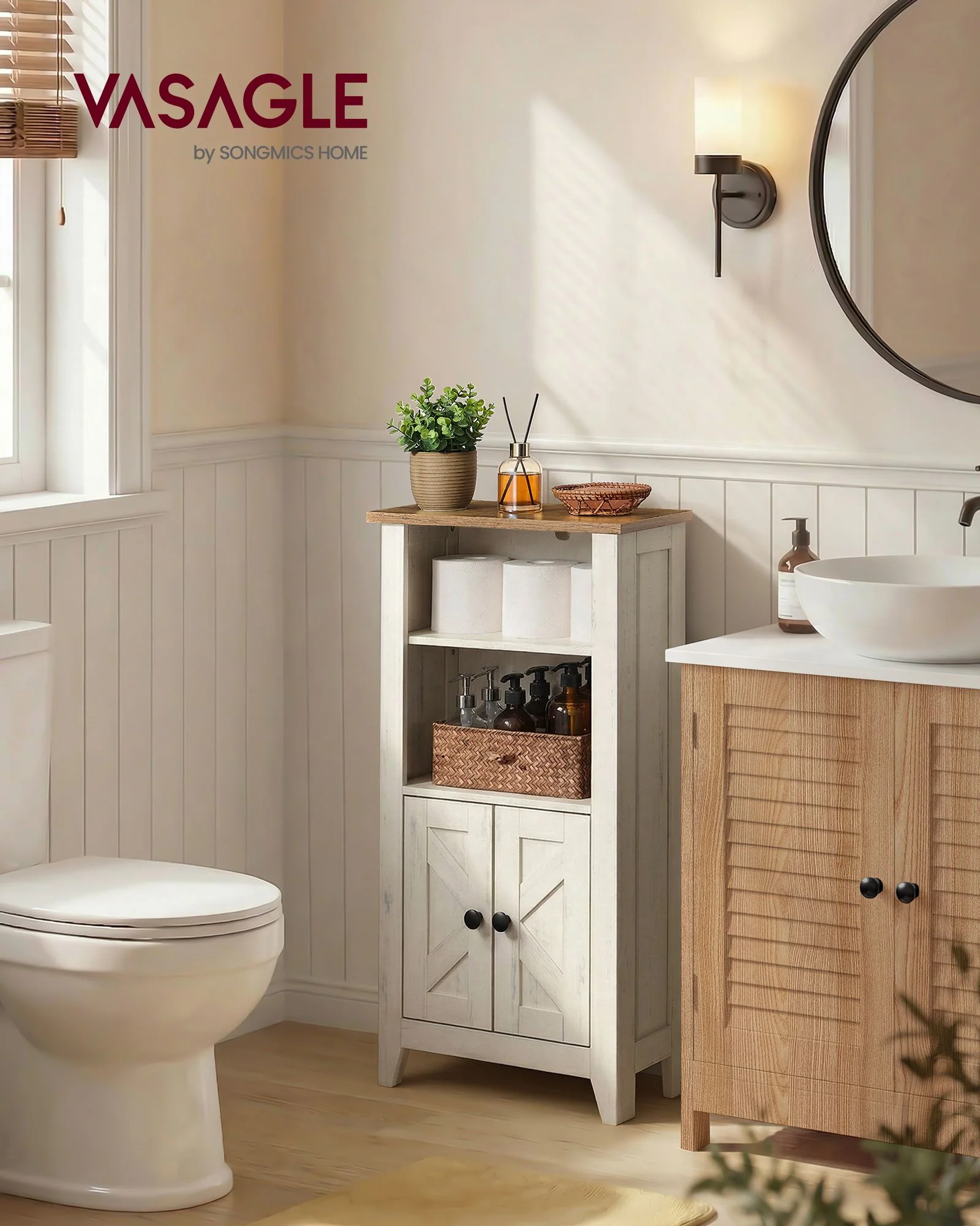 Recyclable VASAGLE VASAGLE LIRY Collection - Storage Cabinet Expertly Made