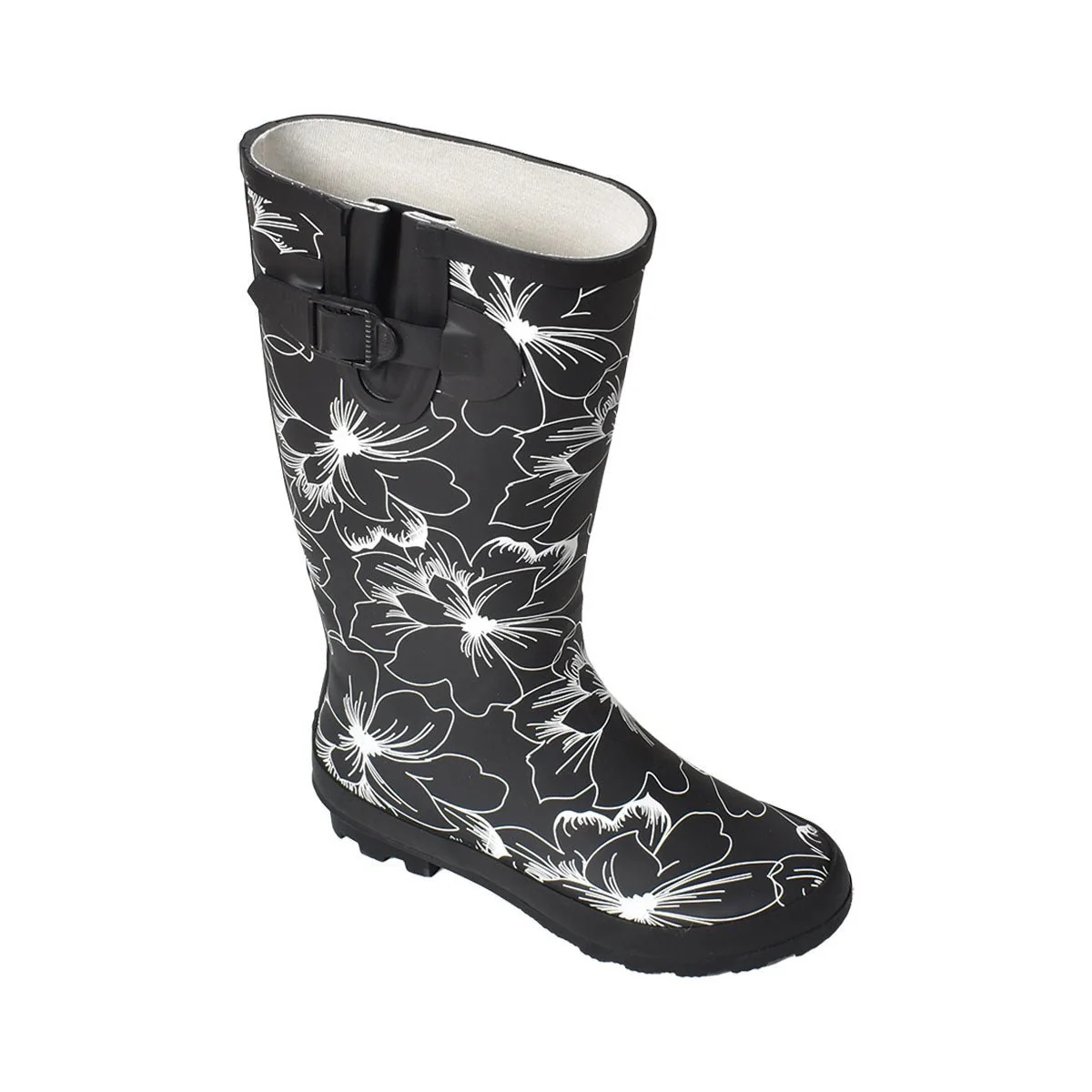 Original Ladies Rubber Hi Boots-black Powerful