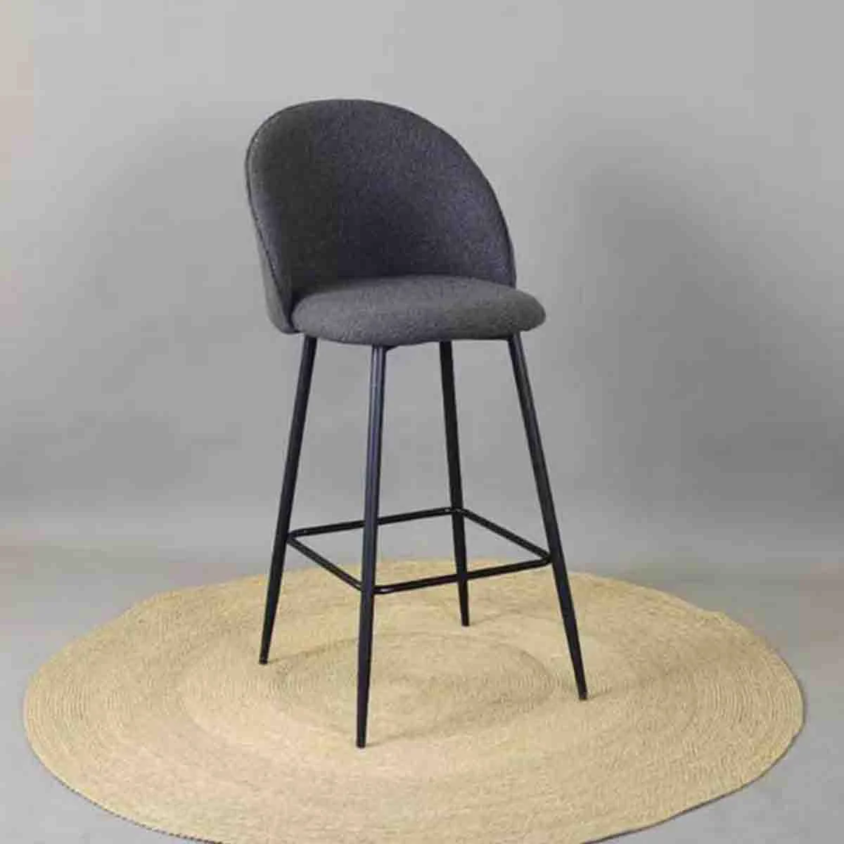Fast Atelier Du Nord - Bar Stool With Metal Legs Detailed