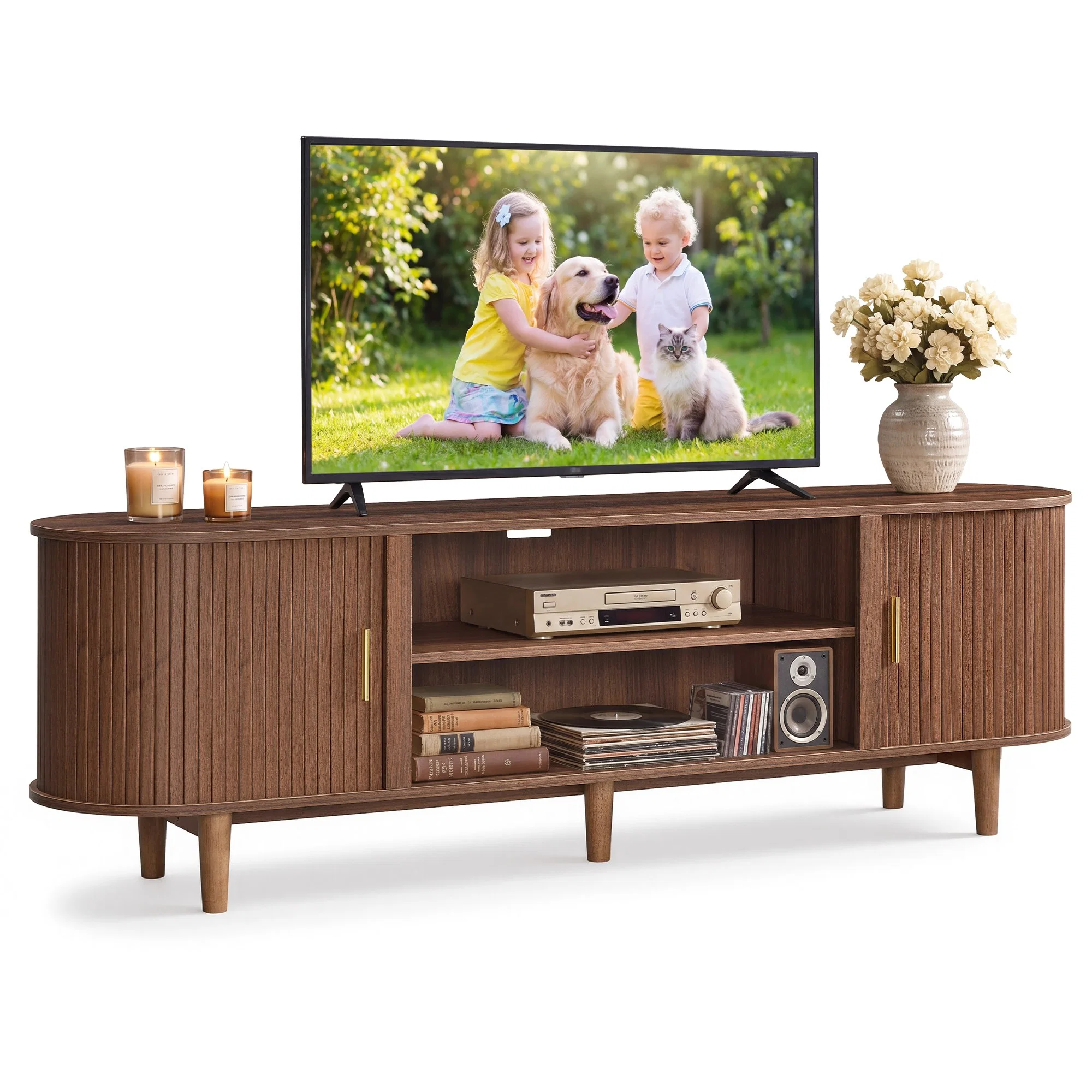 Reliable VASAGLE VASAGLE TV Stand for 80-Inch T Crafted