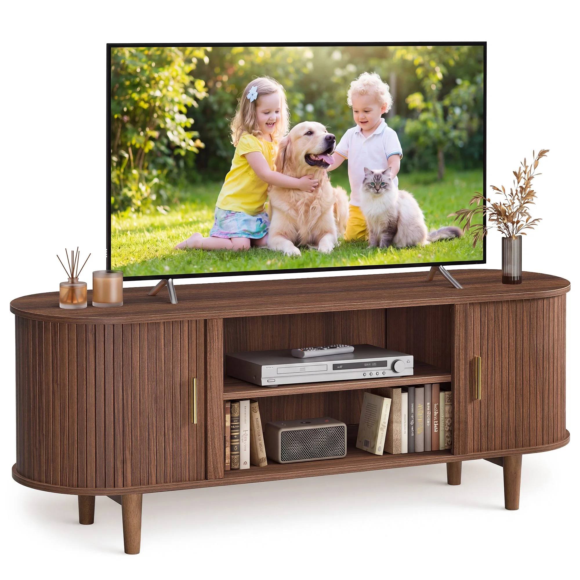 Premium Material VASAGLE VASAGLE TV Stand for 65-Inch T World-Class