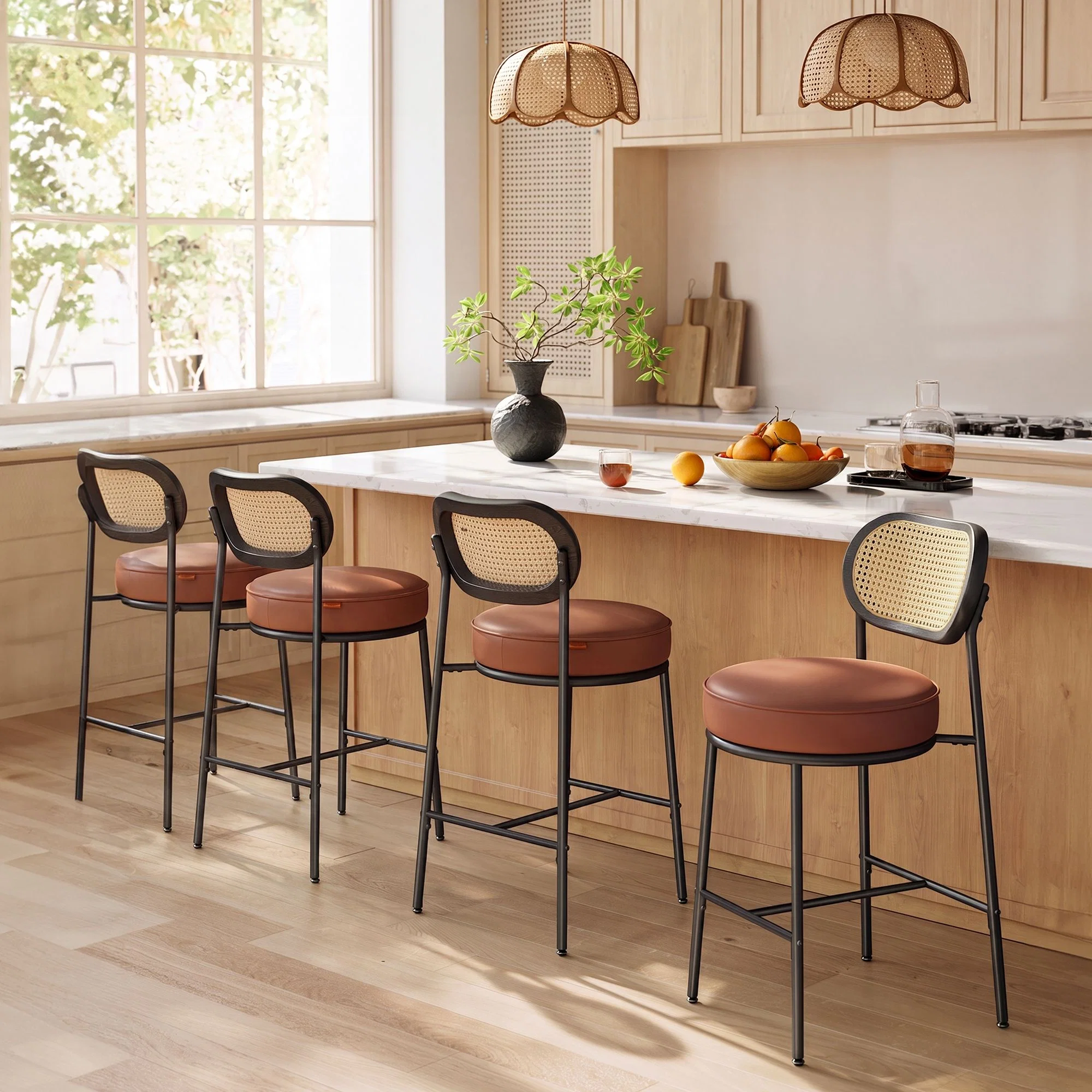 High-Performance VASAGLE VASAGLE Bar Stools Set of 4 Secure