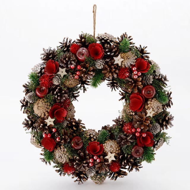 Next-Generation CHRISTMAS 39CM HANGING WREATH 23AFH029-39 n4LC Organic