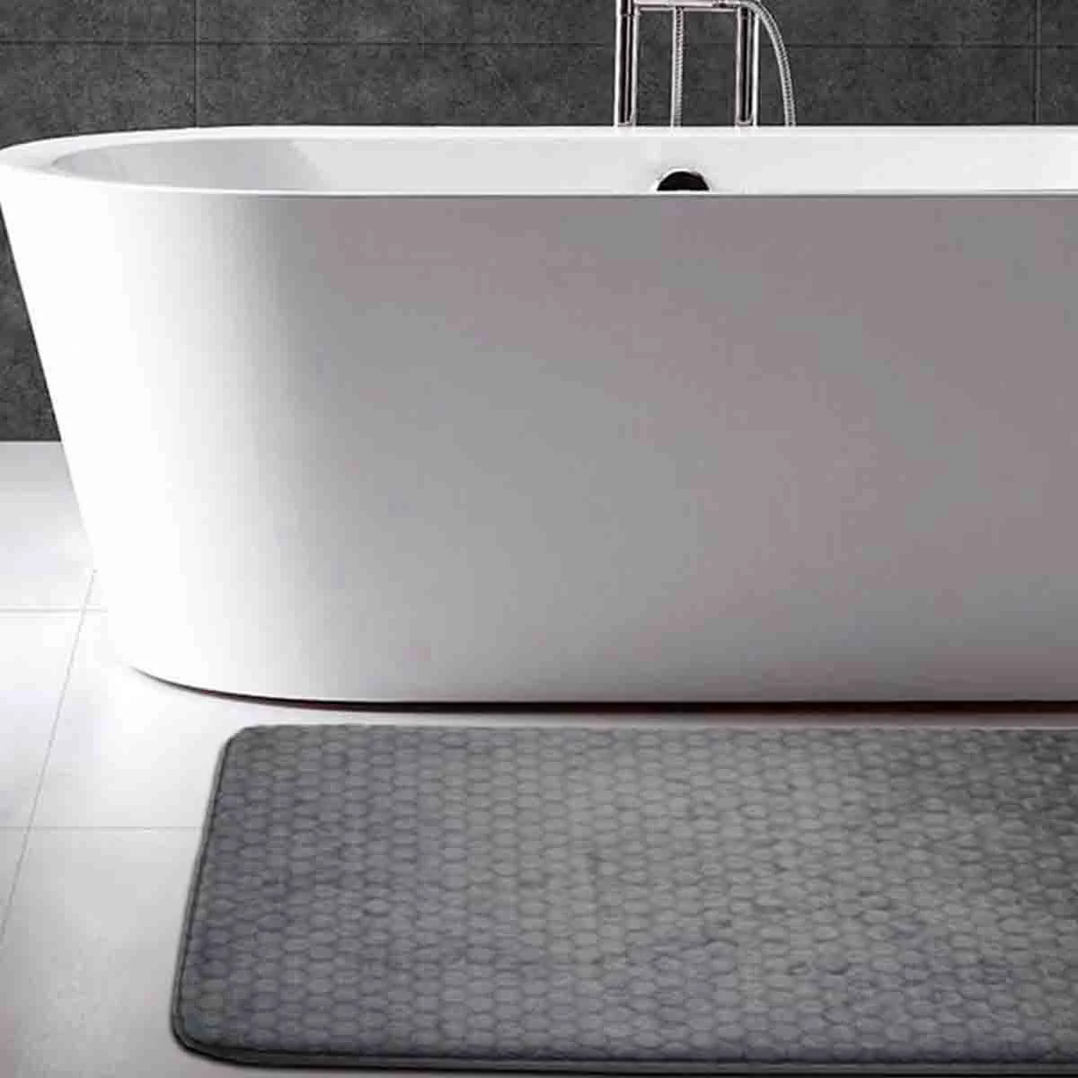 Long-Lasting Adrien Lewis Memory foam honeycomb bath mat High-End