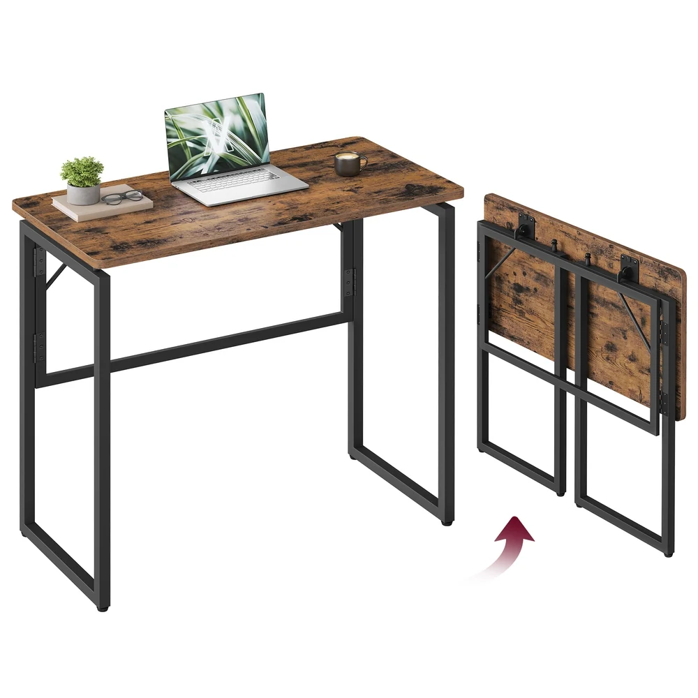 Comfortable VASAGLE One-Piece foldable computer desk with rounded edges Casual