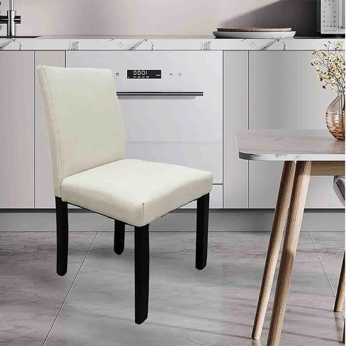 Fine Crafted Atelier Du Nord - Benson Premium Linen Fabric Dining Chair Innovative