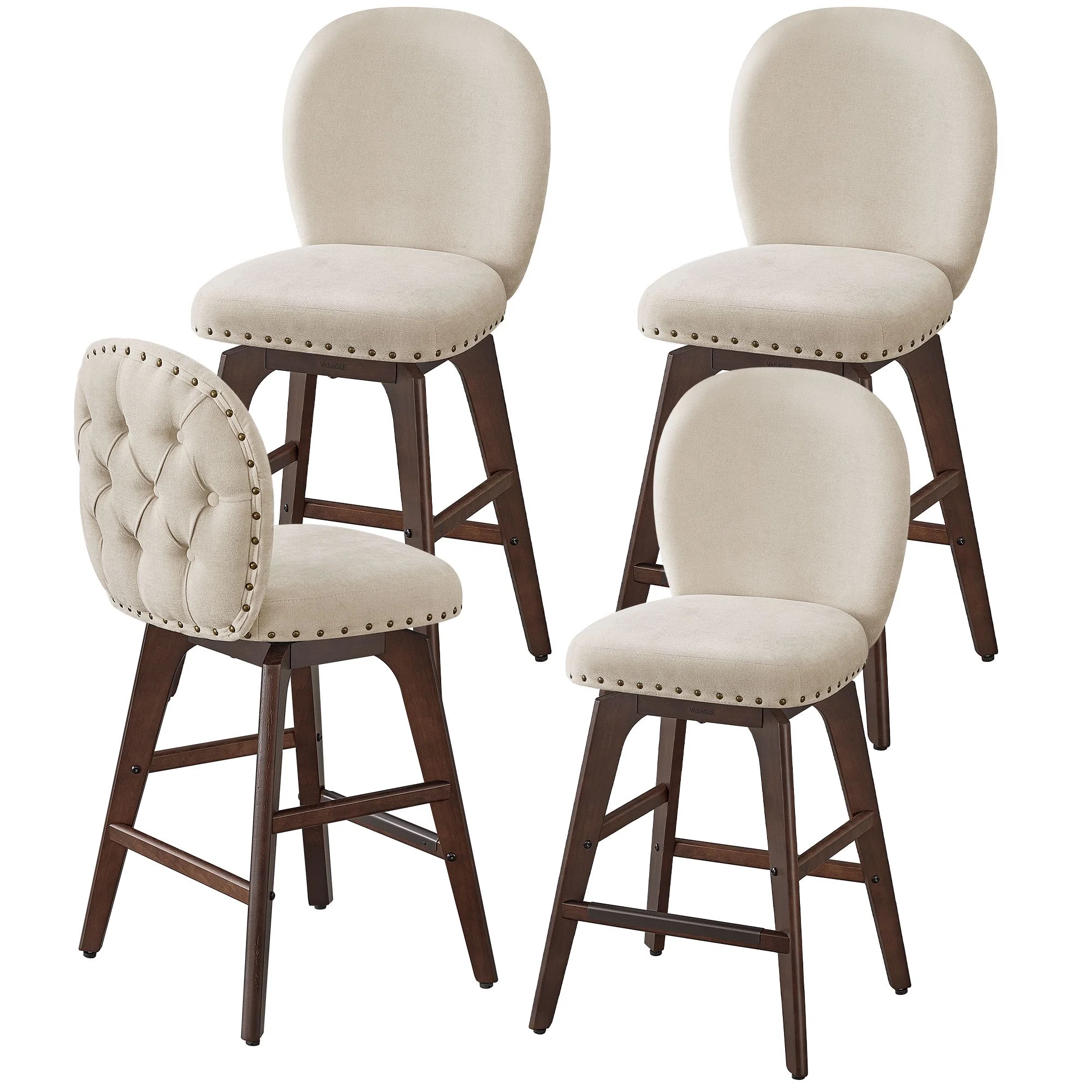 Fashionable VASAGLE VASAGLE Bar Stools Set of 4 Unique