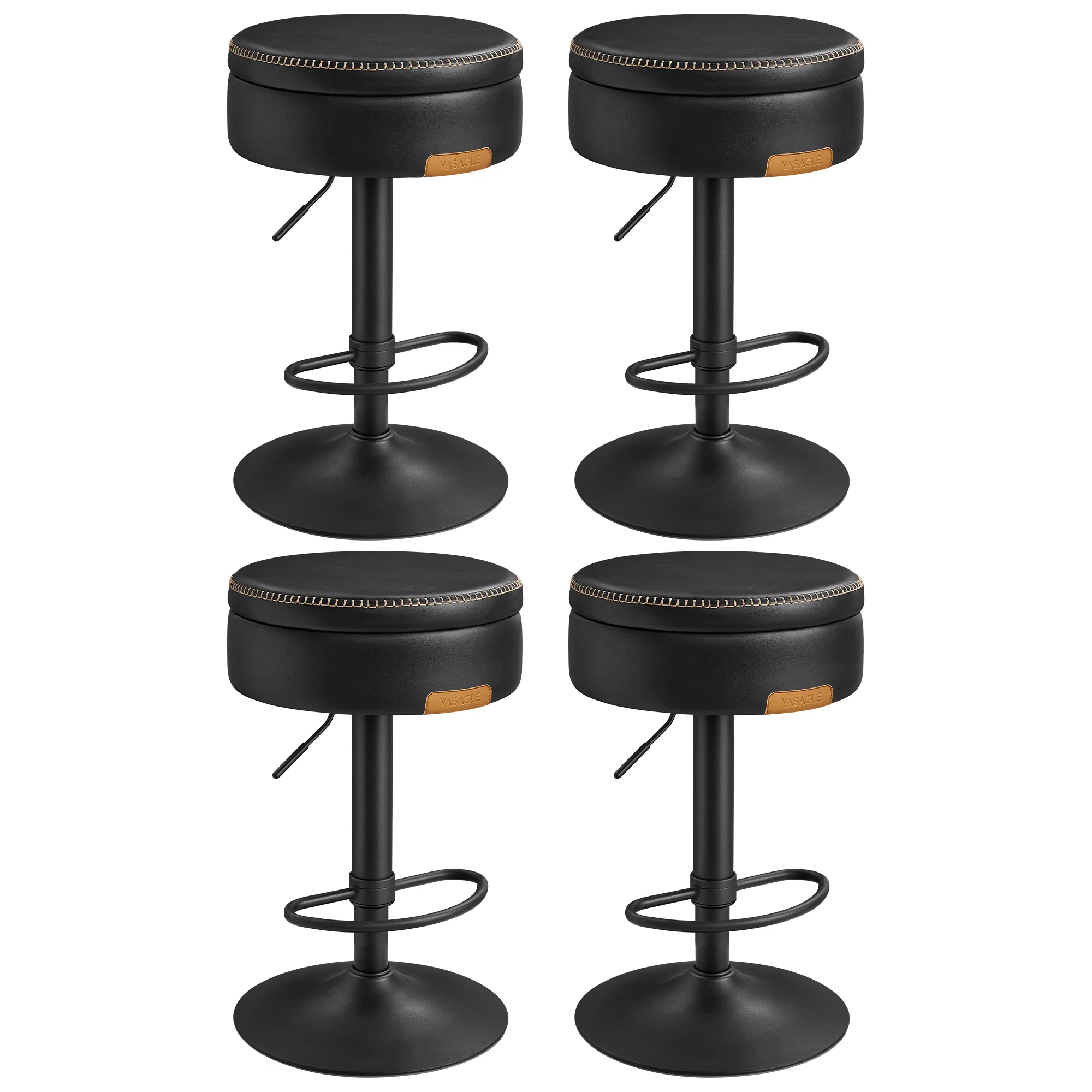 Durable VASAGLE VASAGLE EKHO Collection - 360° Swivel Bar Stools Set of 4 Smooth