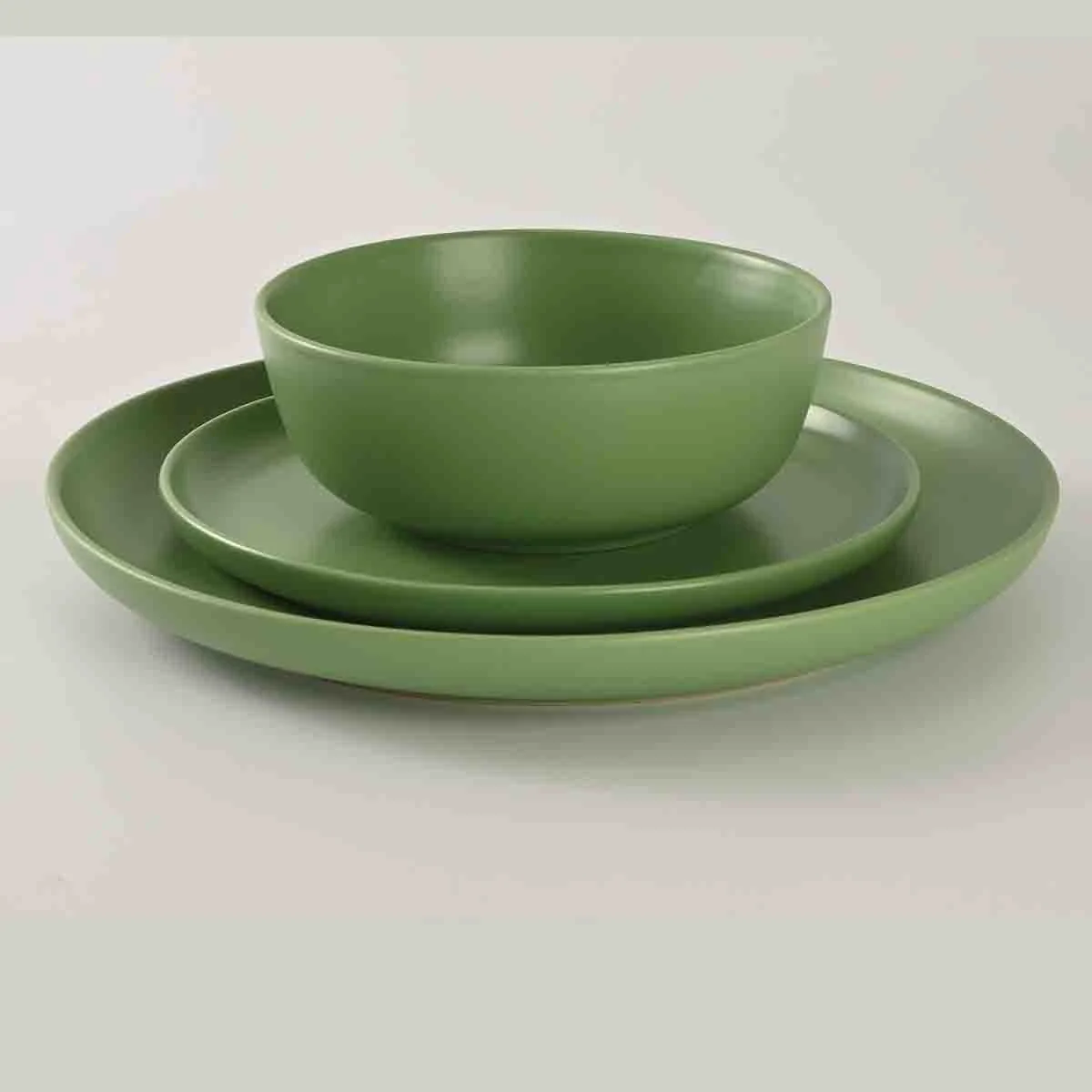 Quality A La Cuisine - Dinnerware Set-Green Easy-to-Use