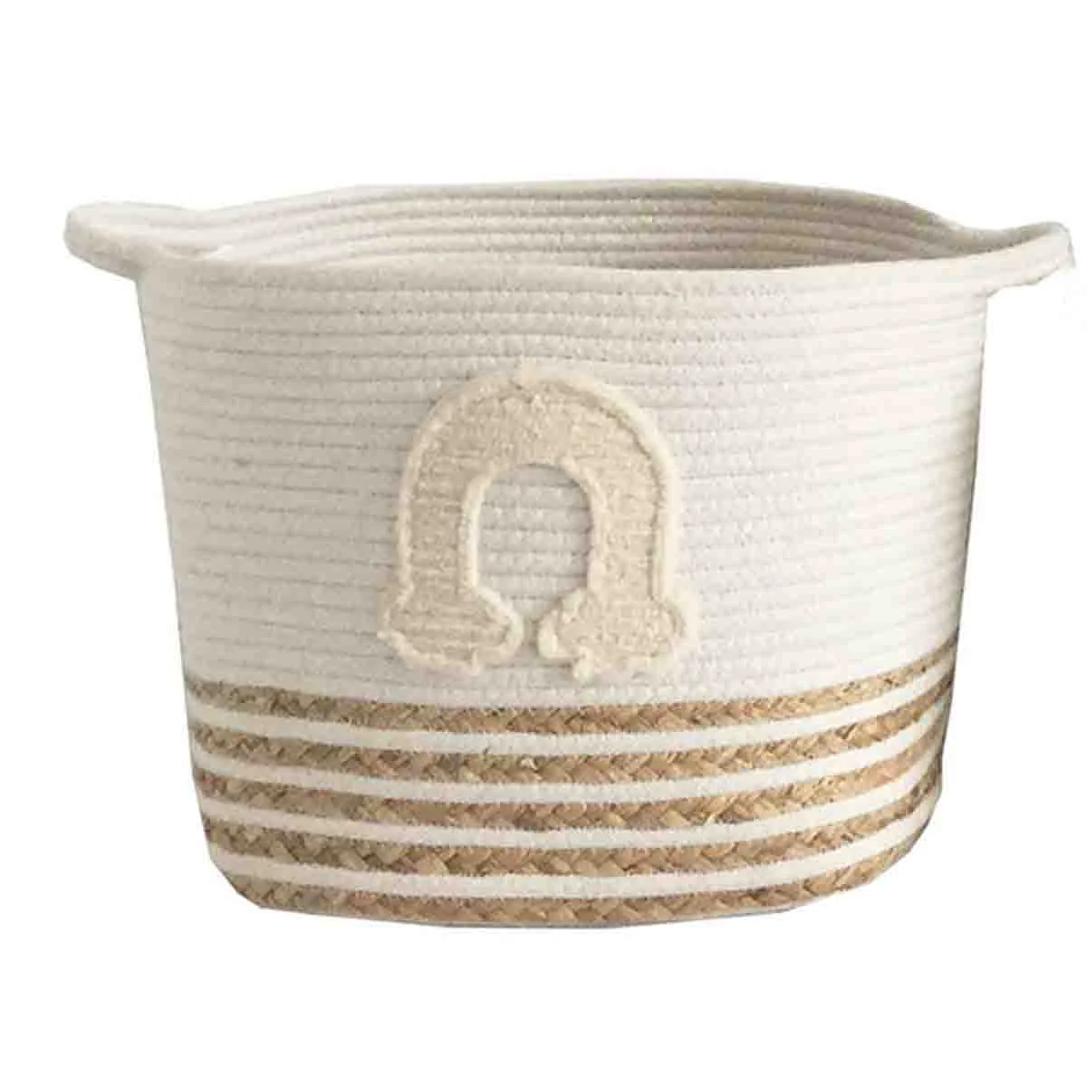 Original Lauren Taylor-Rope Basket with Arc Applique Responsible
