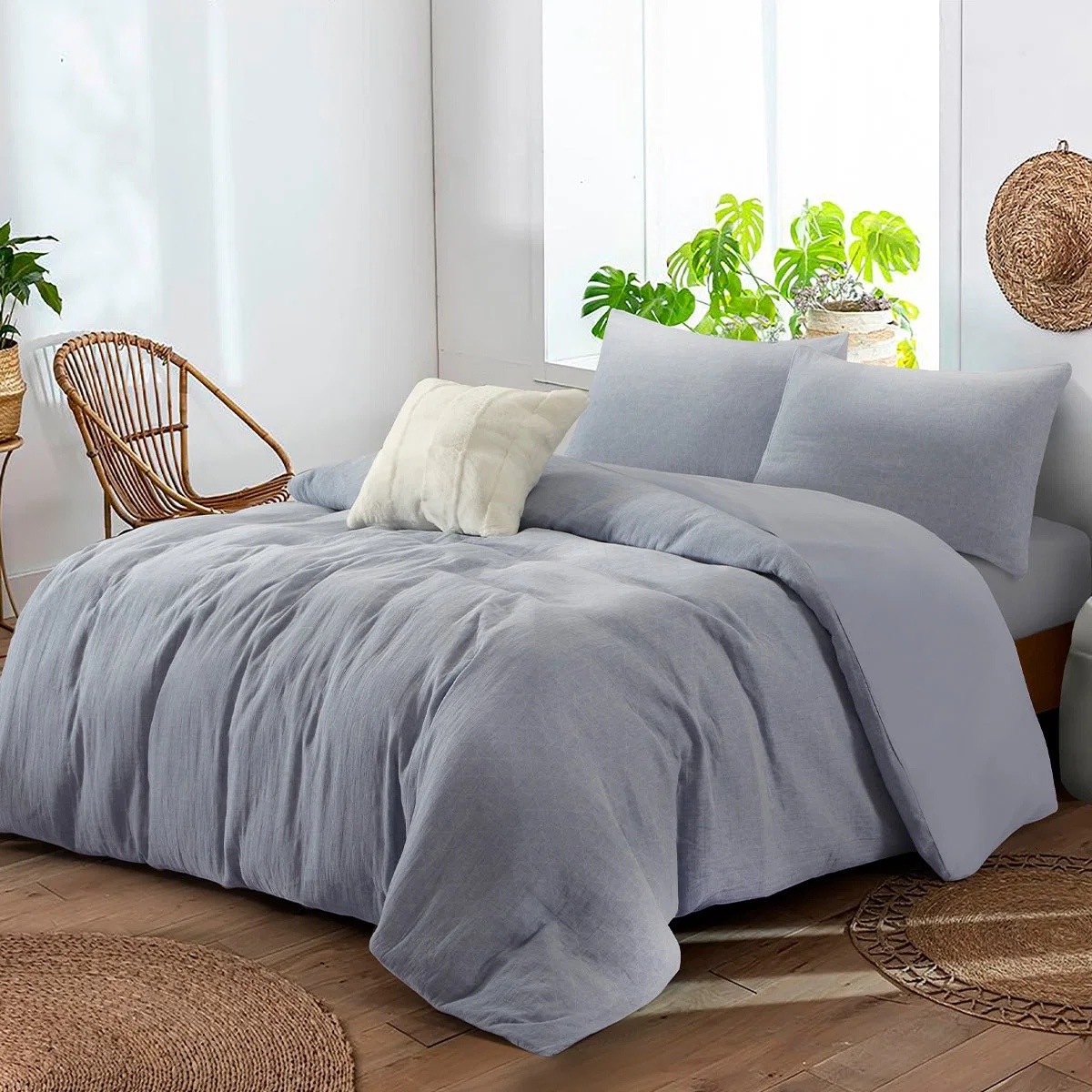 Prestigious Lauren Taylor - ZARAH 4PCS Jacquard Duvet Cover Set Responsible