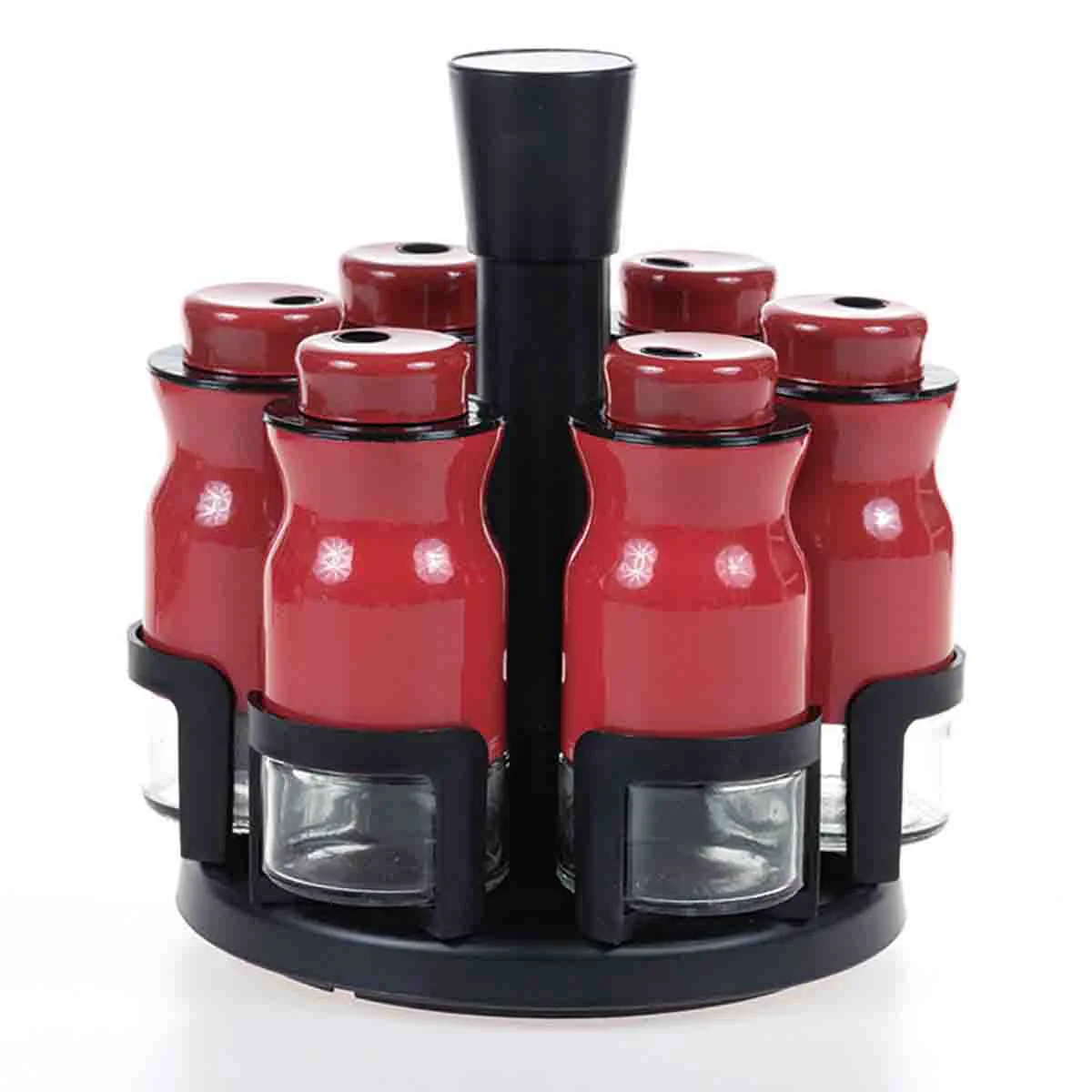 Enhanced A LA CUISINE - set of 6 spice jars with stand 125ml Long-Lasting