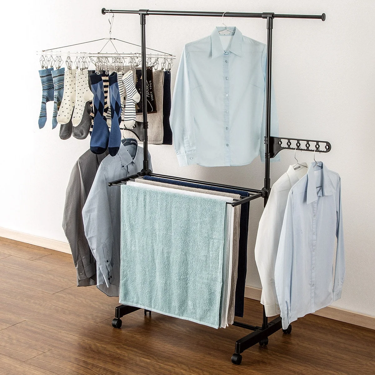 Efficient DRYING CLOTHES RACK HW01I BK Official