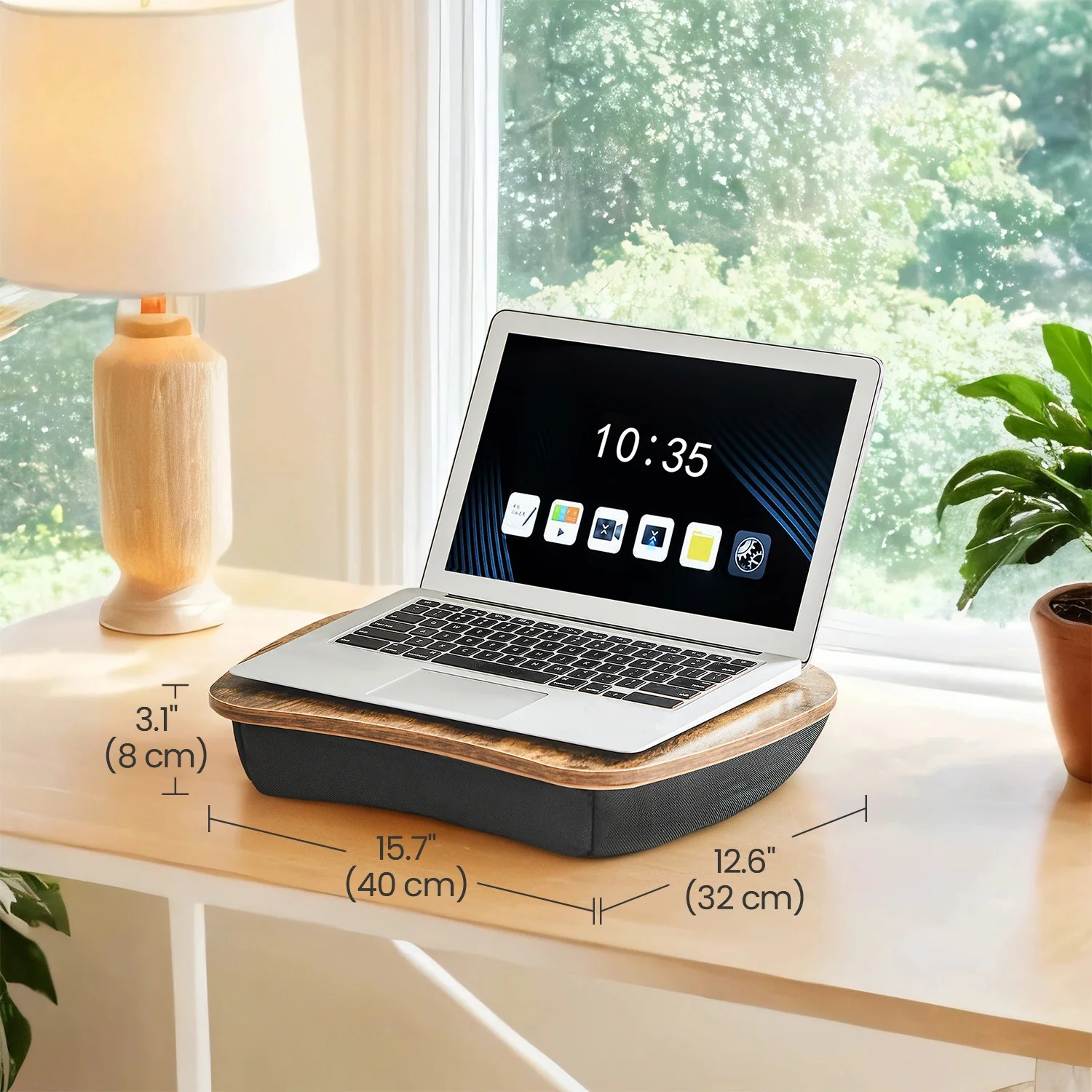 Organic SONGMICS Laptop bed tray desk with handle for sofa and bedroom Official