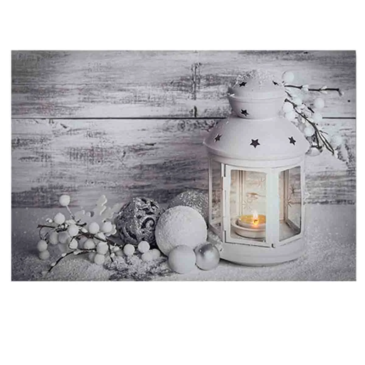 Contemporary Holiday Led Canvas 40x60 Lanterns Reusable
