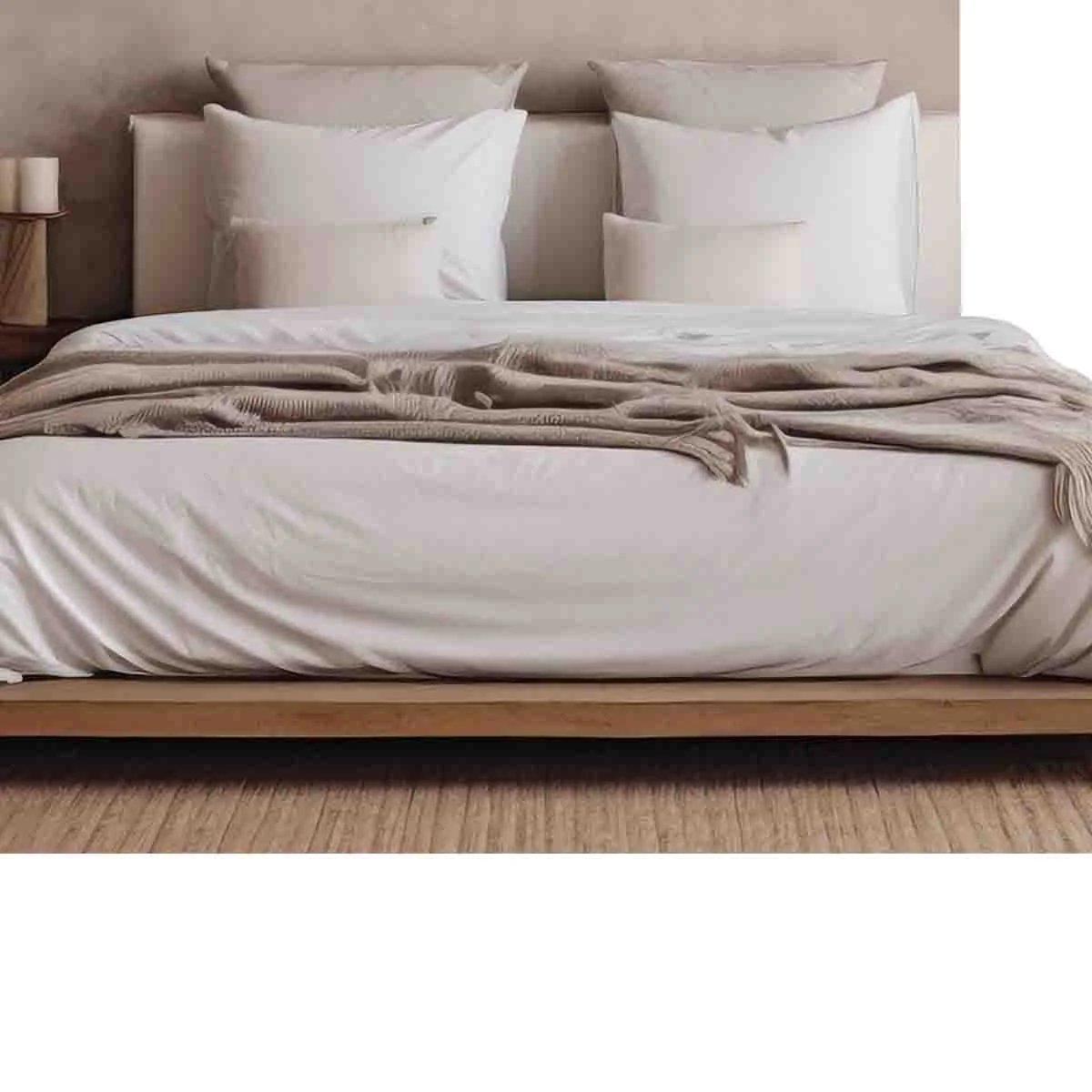 World-Class Lauren Taylor- Linen Cotton Solid Sheet Set Premium Material