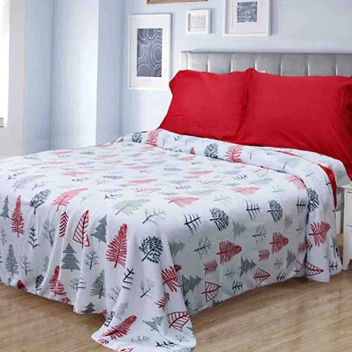 Expertly Made Rustic Cabin- Winter Wonderland 3 Microfleece Sheet Set Reliable