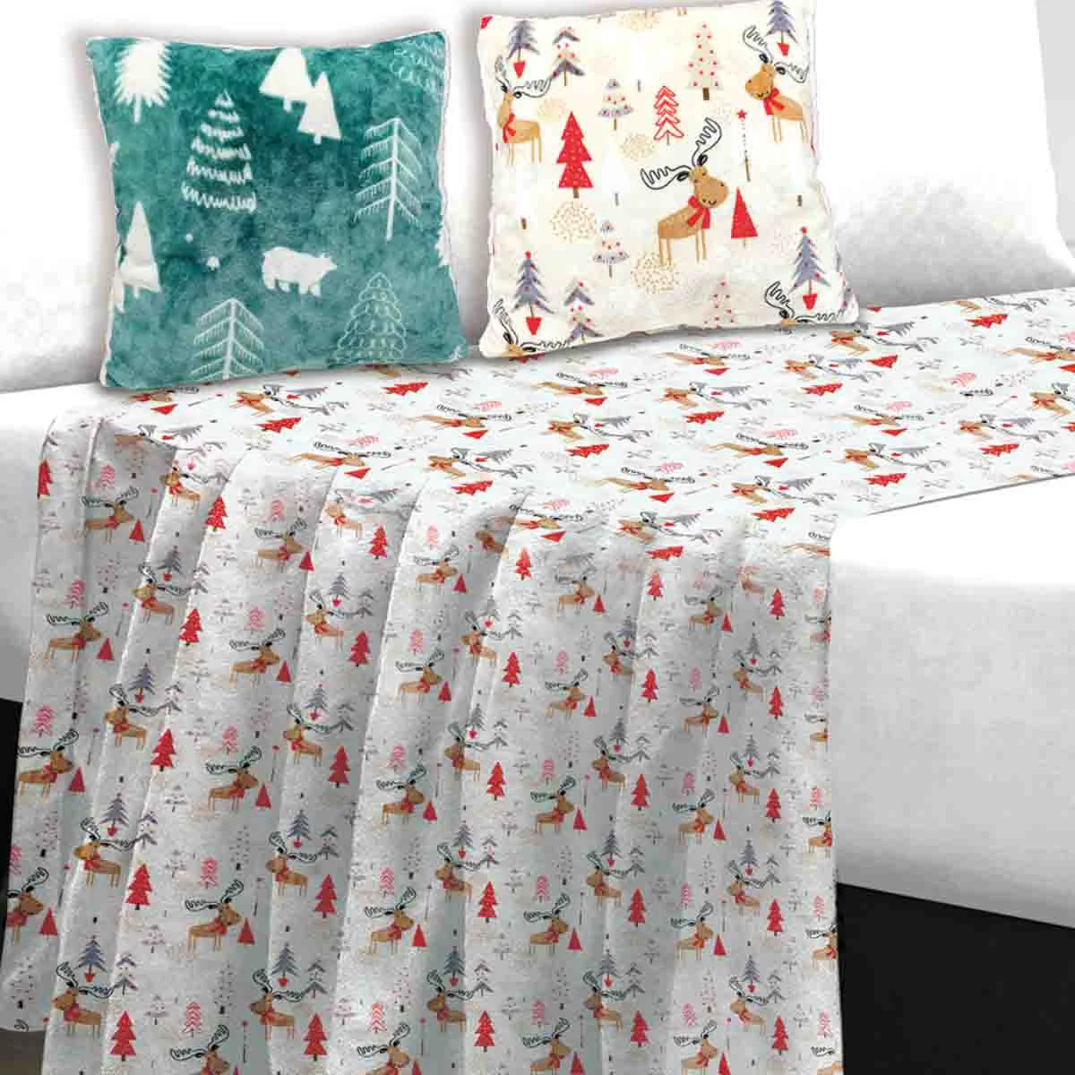 Selected Yuletide Forest-assorted-90x90-blanket Pure