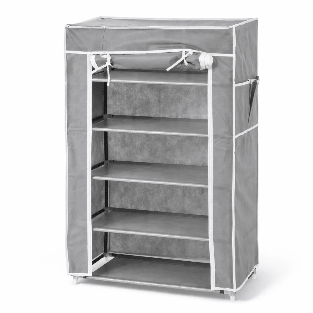 Classic Studio 707- Grey 6-tier Shoe Organizer With Cover Healthy