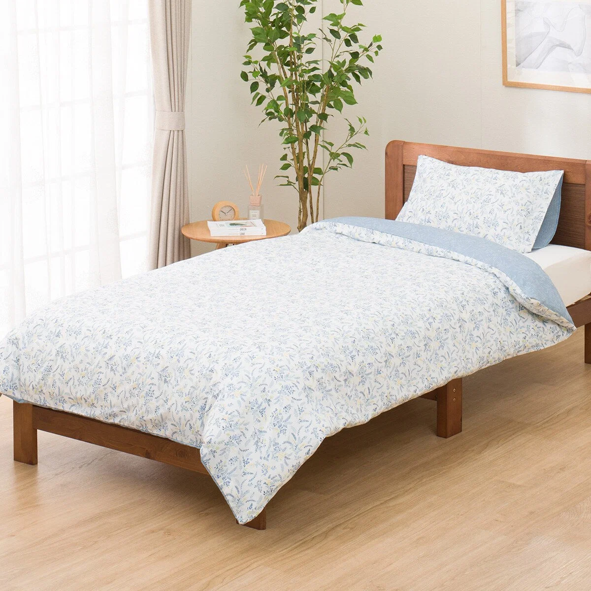 Breathable COMFORTER COVER PT51 FLOWER PATTERN BL D Safe