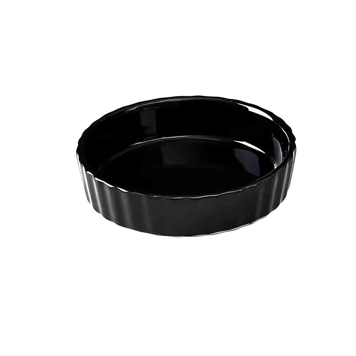 Lightweight Baking Dish Quiche Ceramic 11.3cm Black Trusted