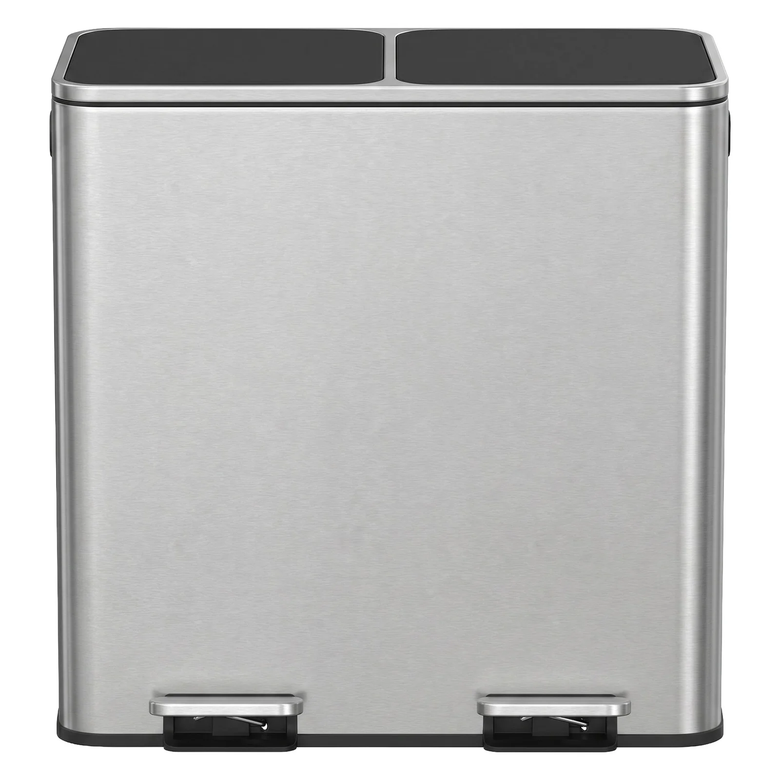Elegant SONGMICS Dual compartment kitchen trash can with airtight lids Trendy