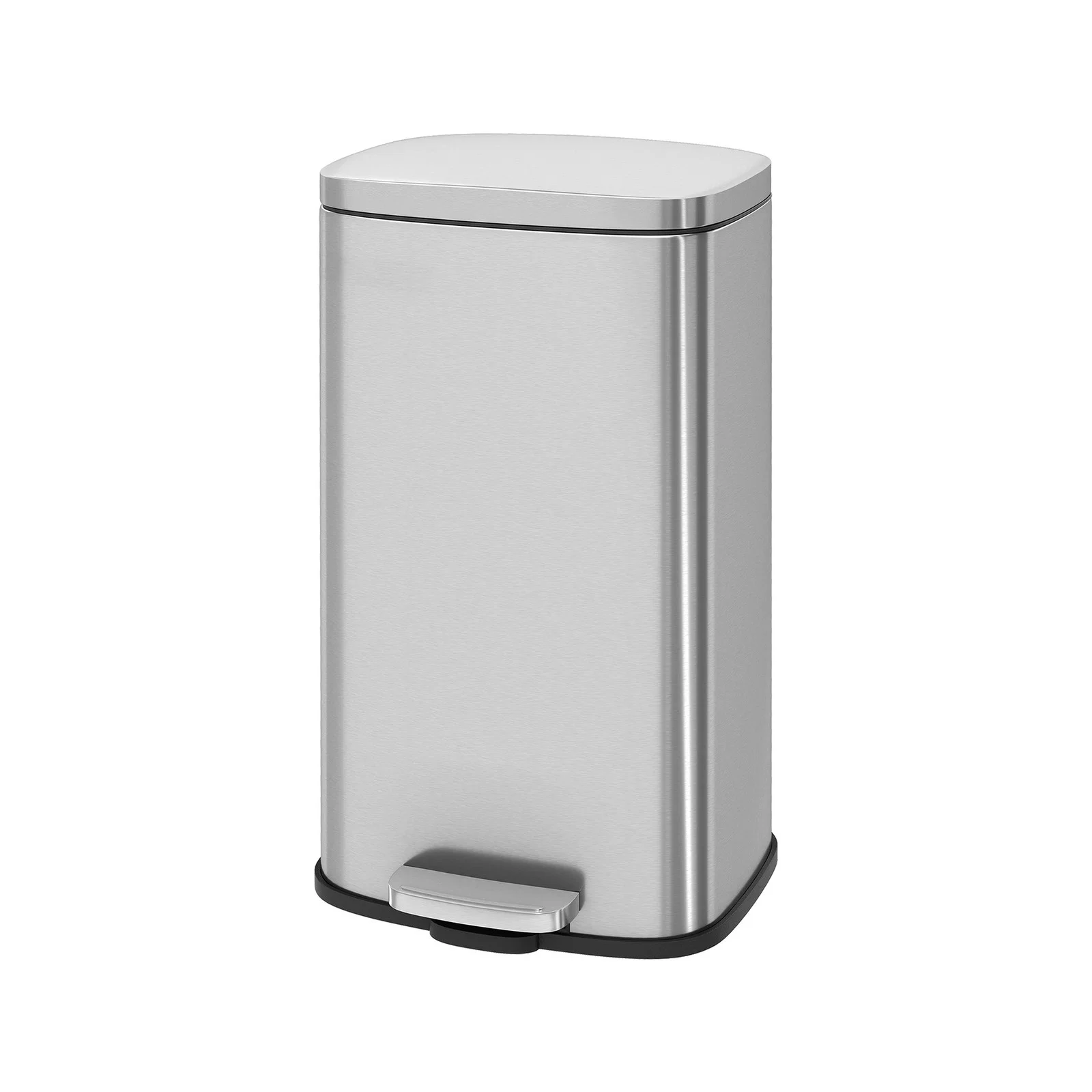 World-Class SONGMICS Stainless steel step trash can with lid for kitchen use Eco-Friendly