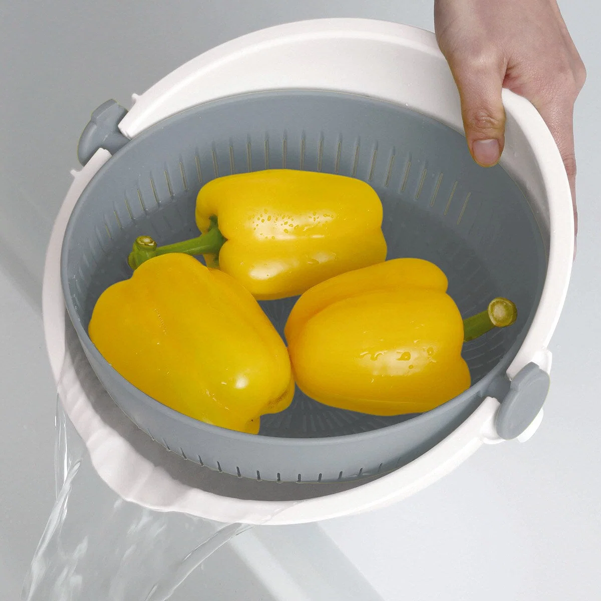 Official ROTATING COLANDER BOWL SET LARGE GY Innovative