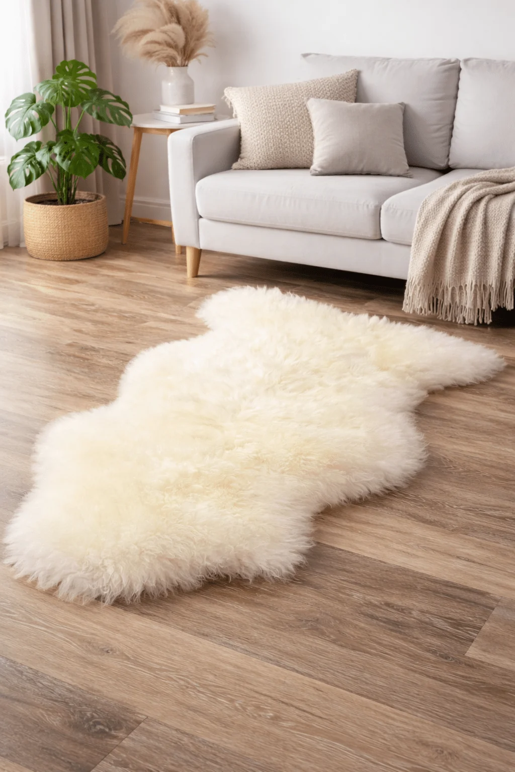 Official Faux Sheepskin Accent Rug 24X35 Elite