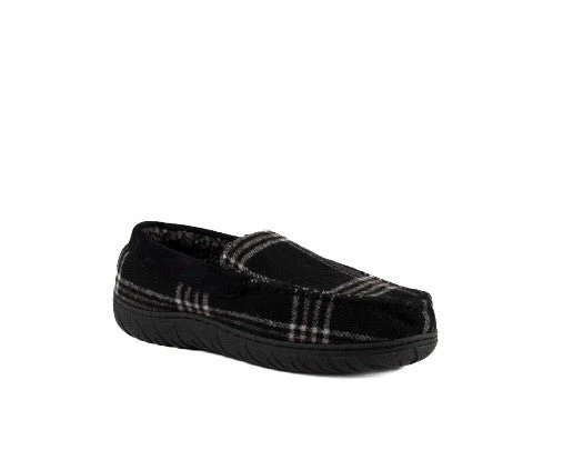 Exclusive Plaid Memory Foam Moccasin Slippers Fashionable