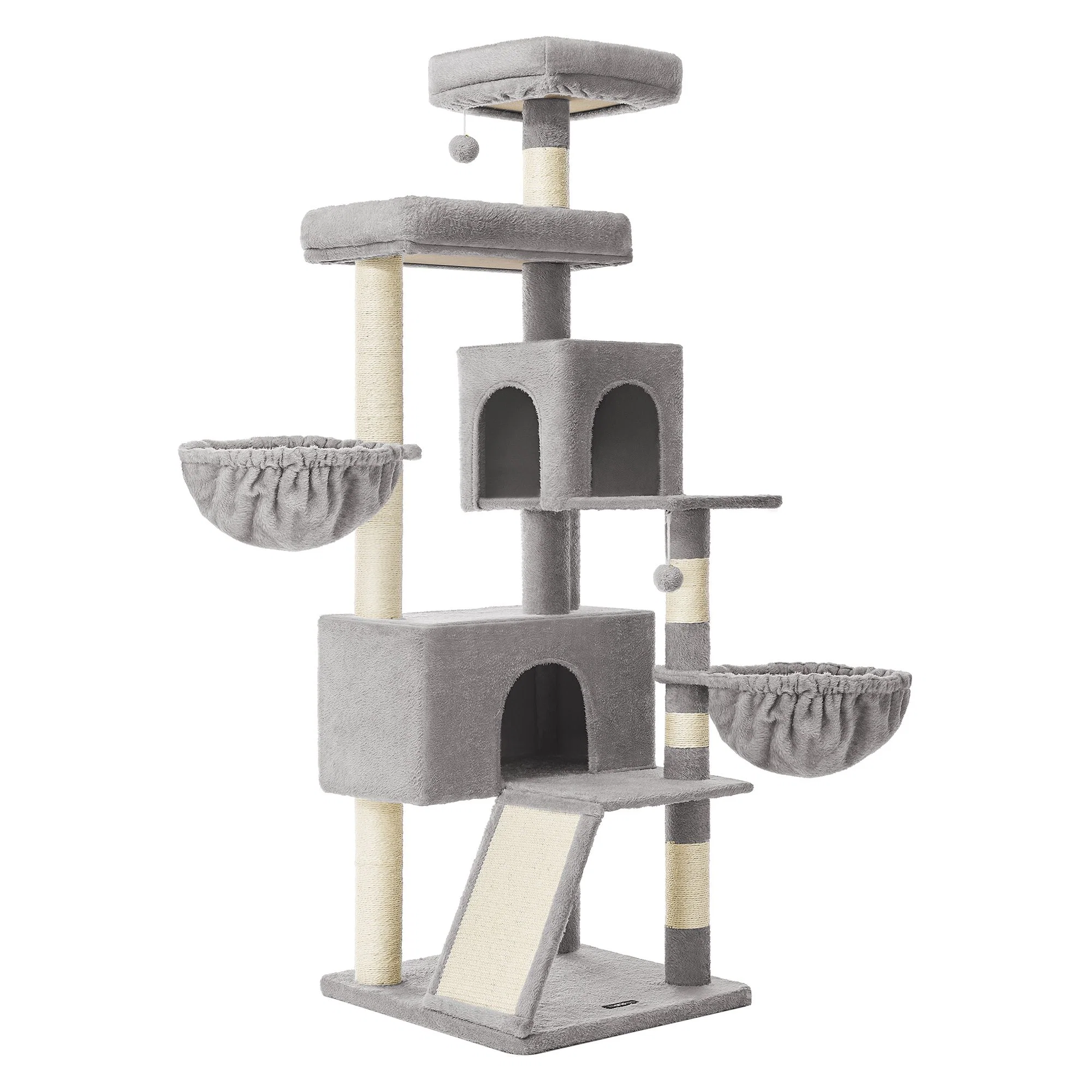 Consistent Feandrea Large Cat Tree Tower 68.5-Inch Tall Cat Condo with Large Perch Healthy