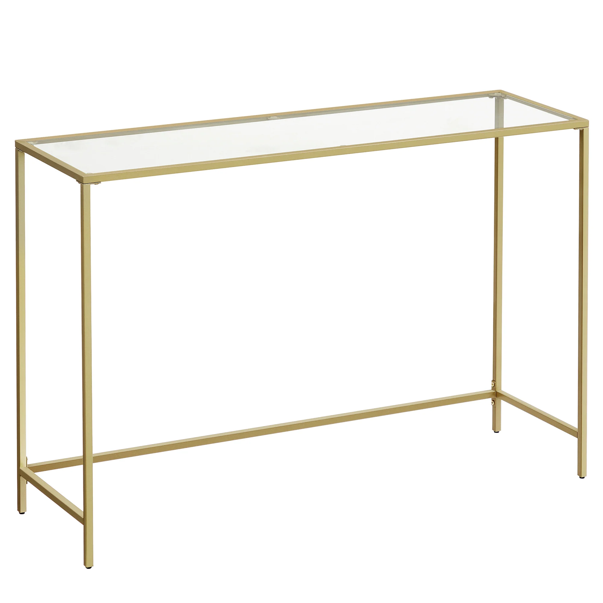 Premium Material VASAGLE VASAGLE 47.2 Inches Console Table Tempered Glass Sofa Table Modern Entryway Table Versatile