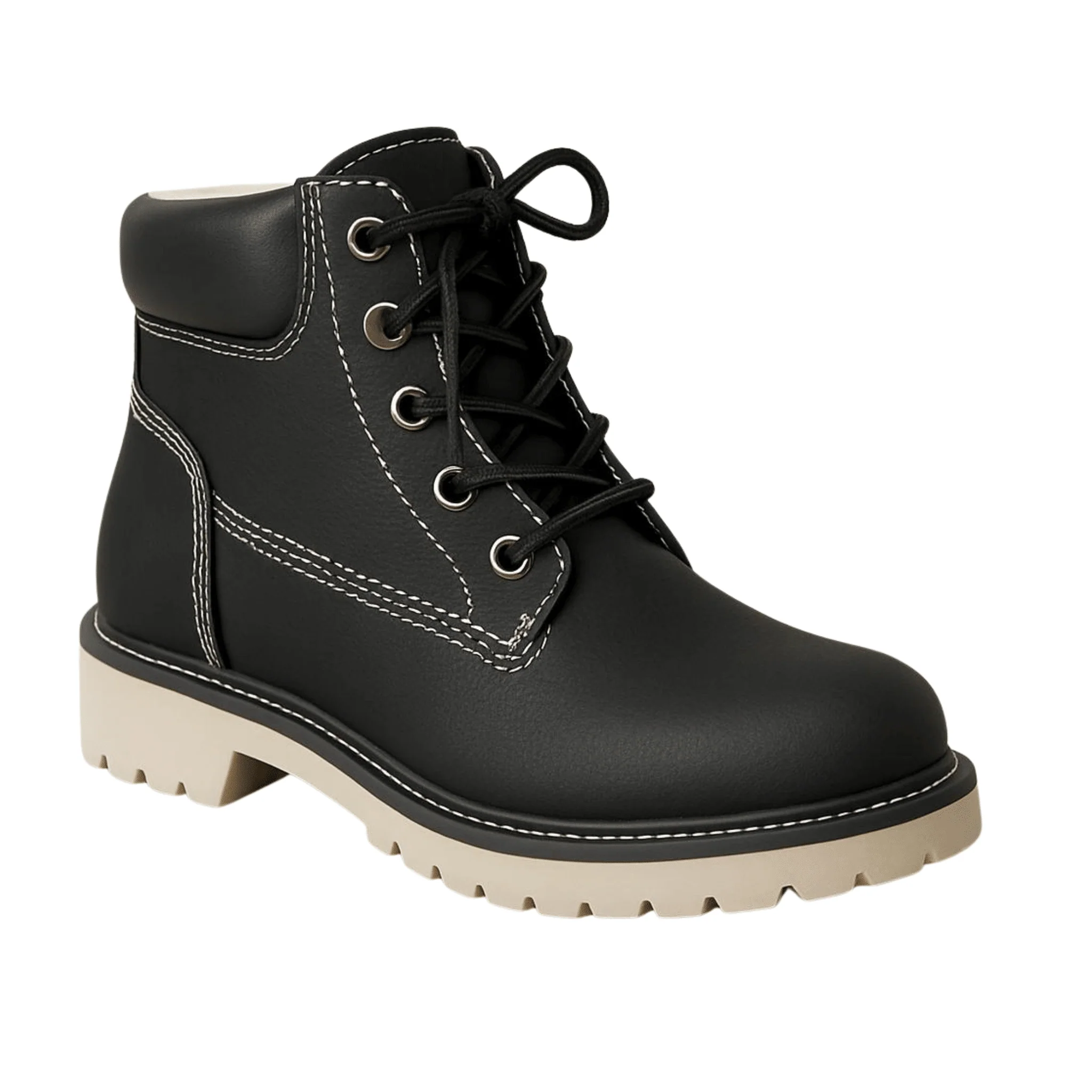 Fashionable Lace-Up Ankle Boots Flexible