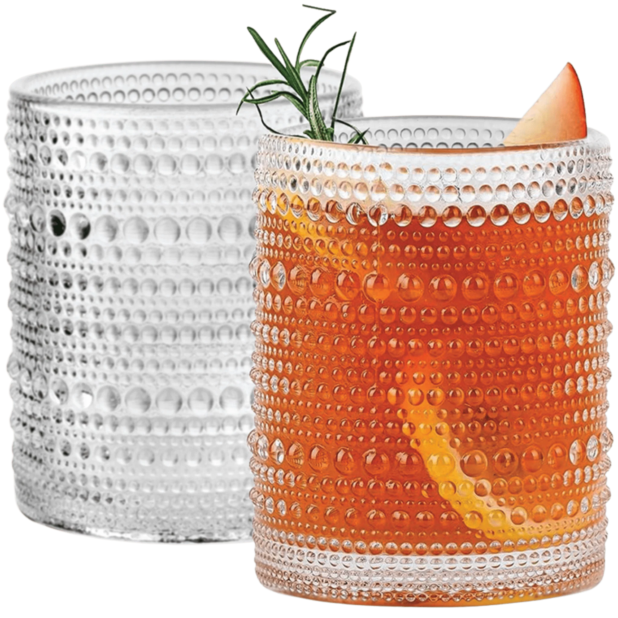 Functional Set of 4 Glasses Grey or Clear Versatile