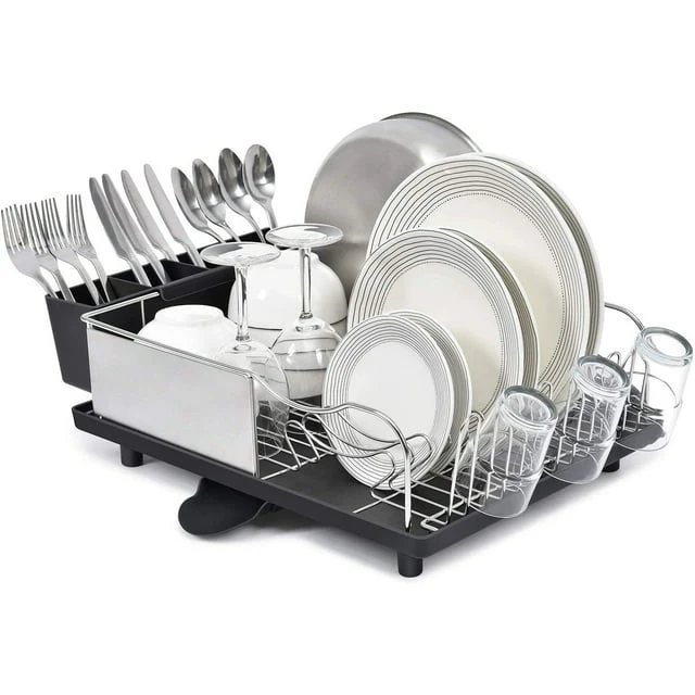High-Performance KINGRACK 2 Tier Dish Rack 304 Stainless Steel Dish Drainer WM-US-WK130895-B Prestigious
