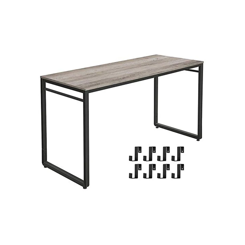 Luxury VASAGLE Computer Desk Office Desk with 8 Hooks for Study Home Office Comfortable