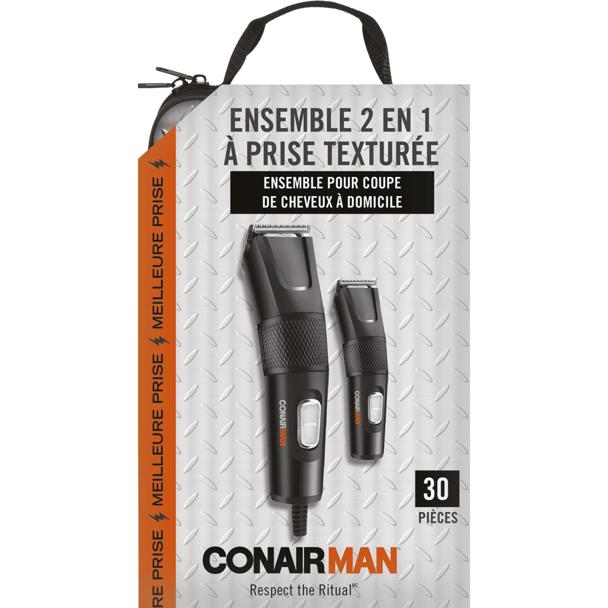 Stylish Beard and Hair Clipper – Conair Man 2-in-1 Textured Grip Set Original
