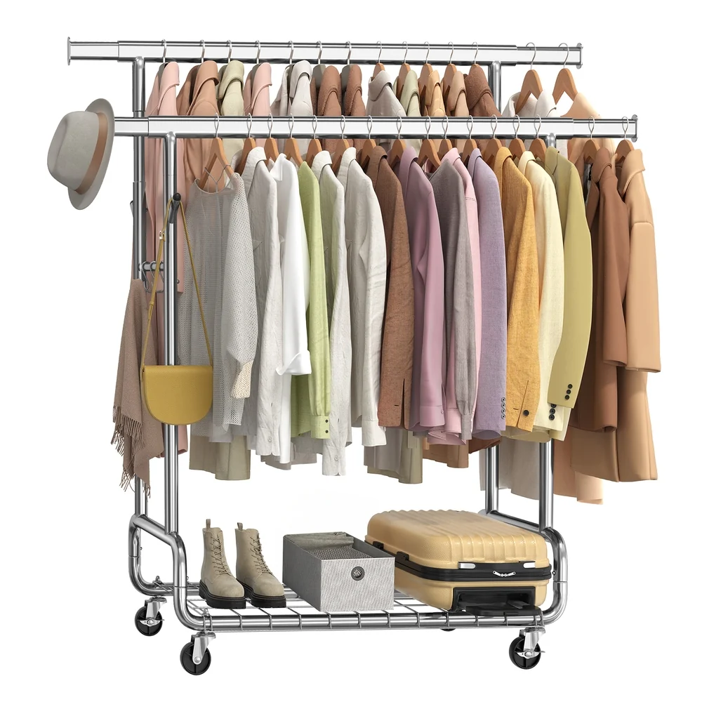 Comfortable SONGMICS Clothes Rack Heavy-Duty Traditional