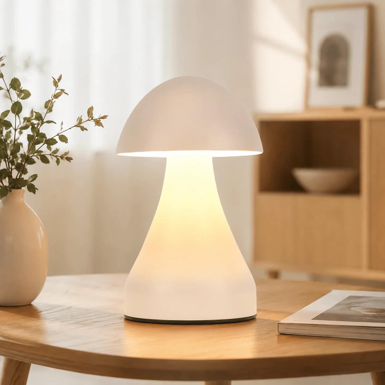 First-Class White Table Lamp with USB Charger 10-15cm Prestigious