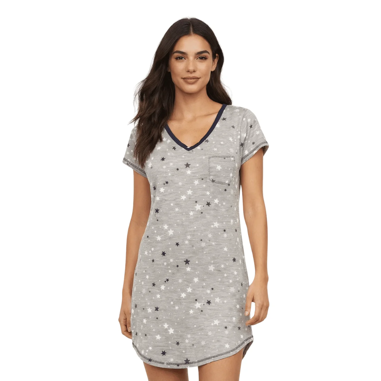 Fast Star Print Nightshirt Minimalist