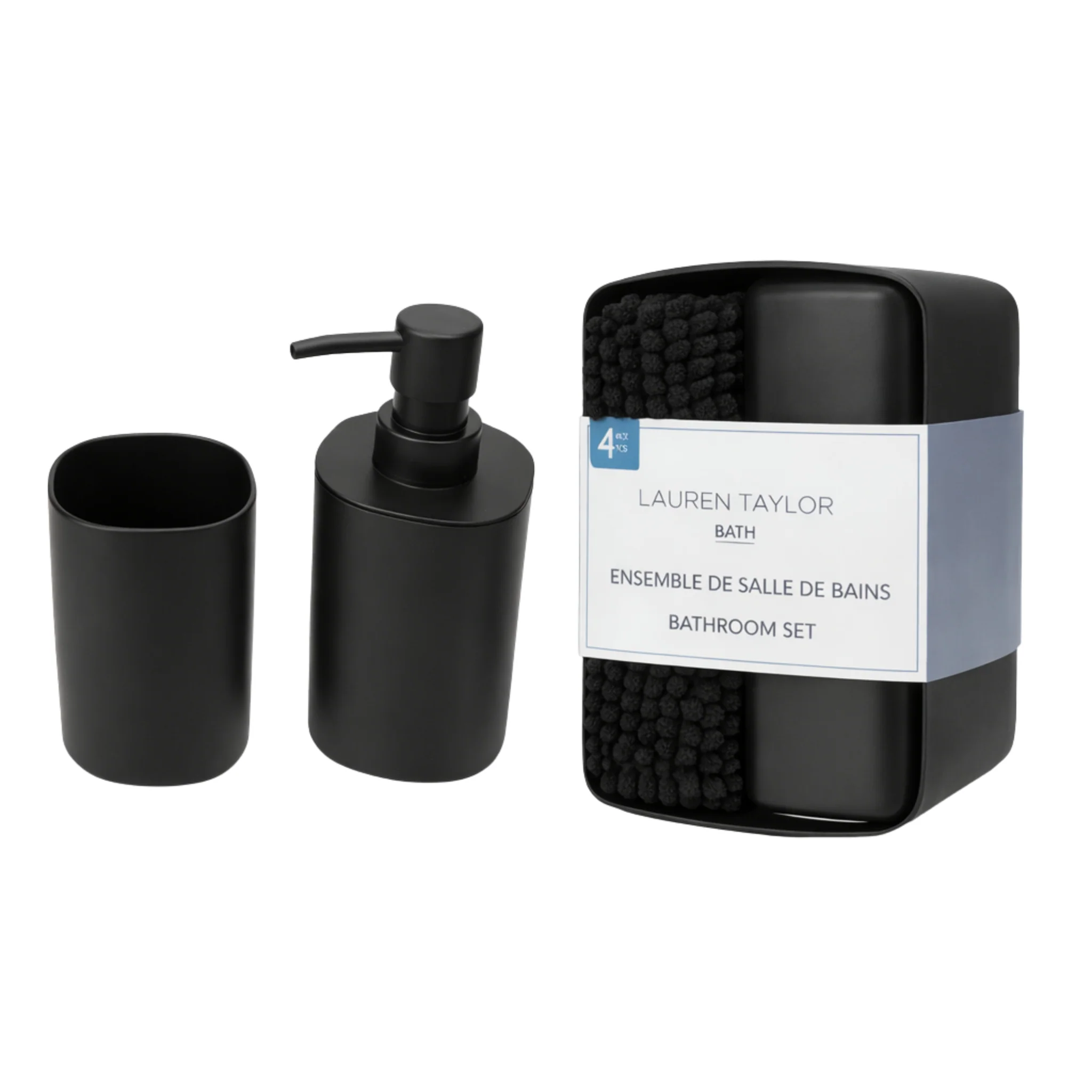 Long-Lasting 4-Piece Bathroom Set Eco-Friendly