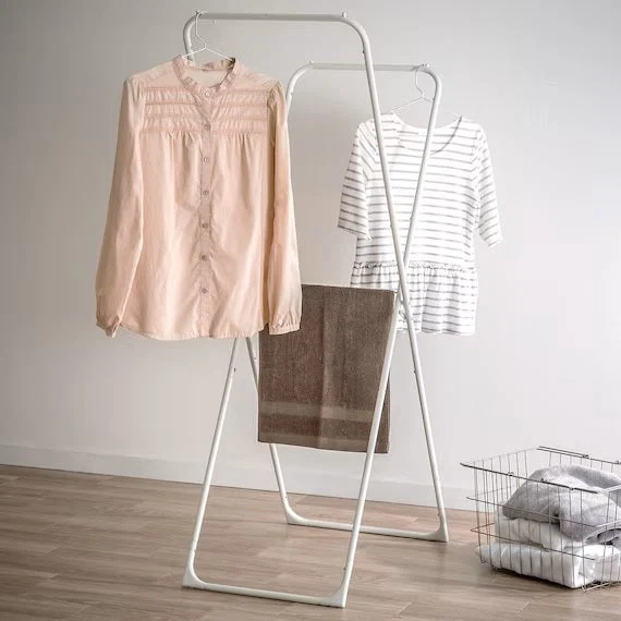 Dependable X-SHAPED SLIM DRYING RACK STL WH Reliable