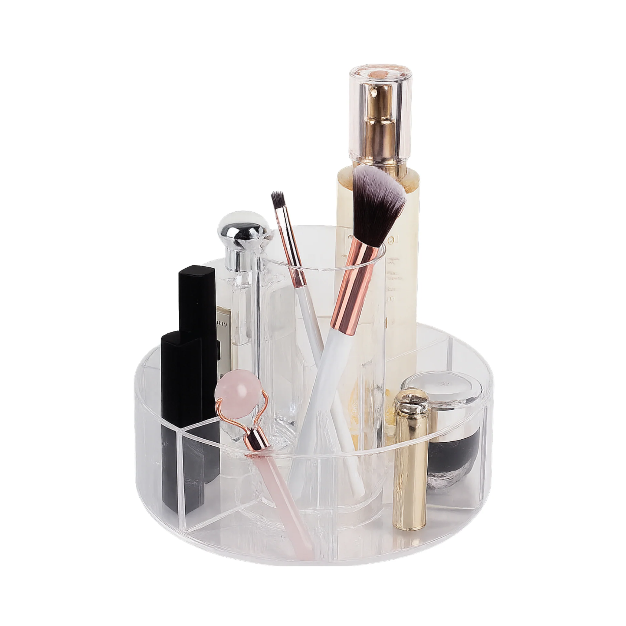 Versatile Rotating Clear Acrylic Makeup Organizer Fast