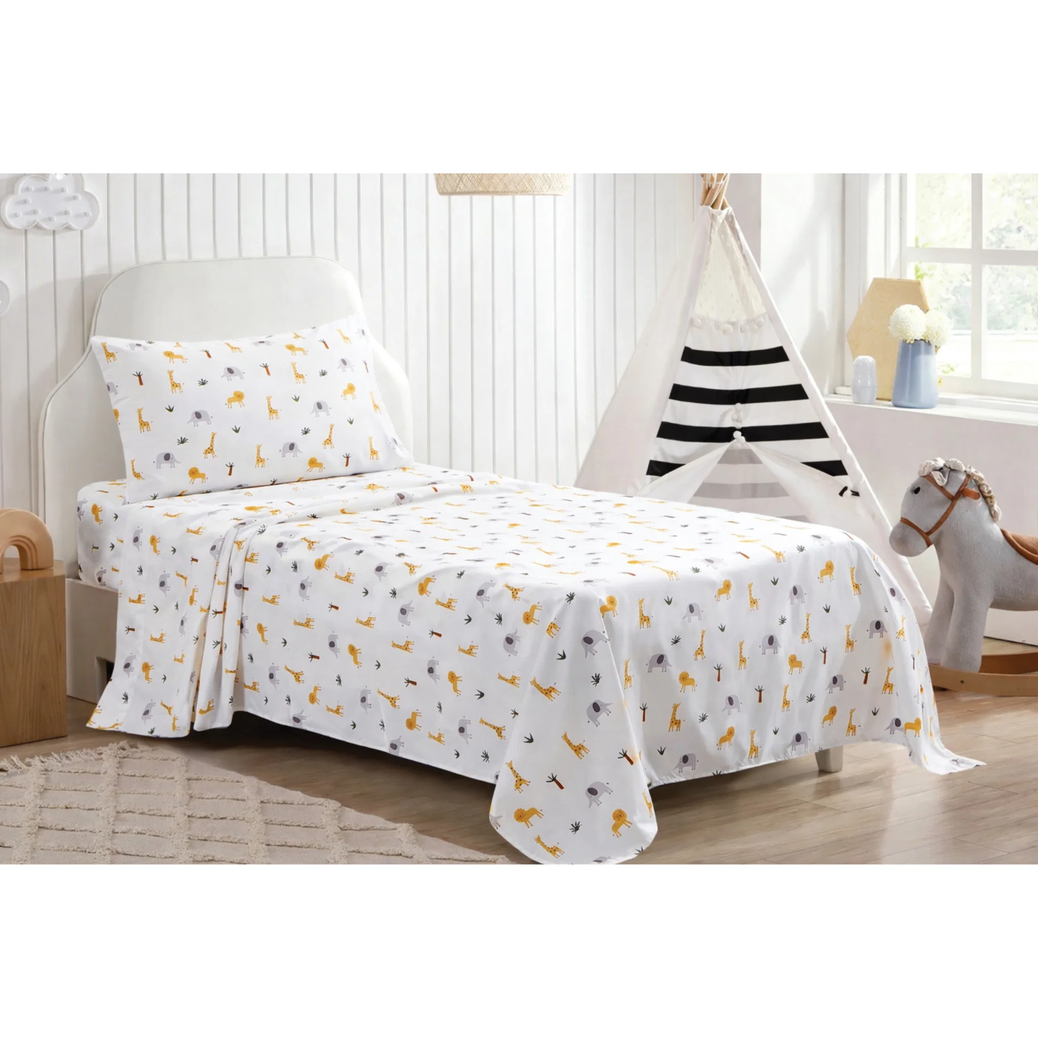 Proven Woodland Safari Twin Sheet Set Casual