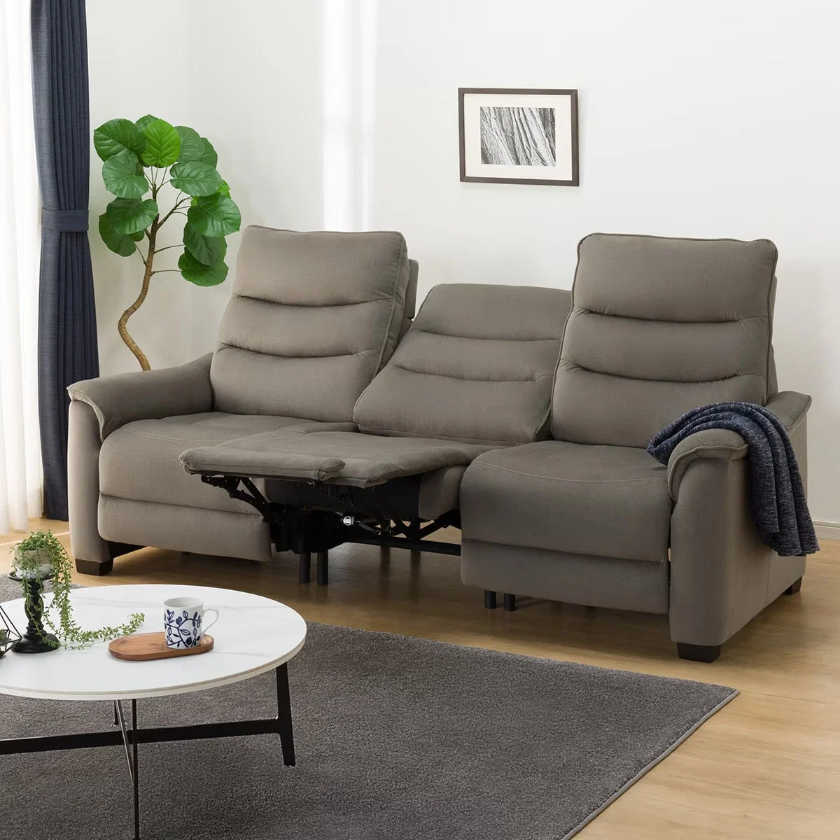Prestigious 3 ELECTRIC 3P SOFA N-BELIEVA 3 MICROFIBER GY Original Design