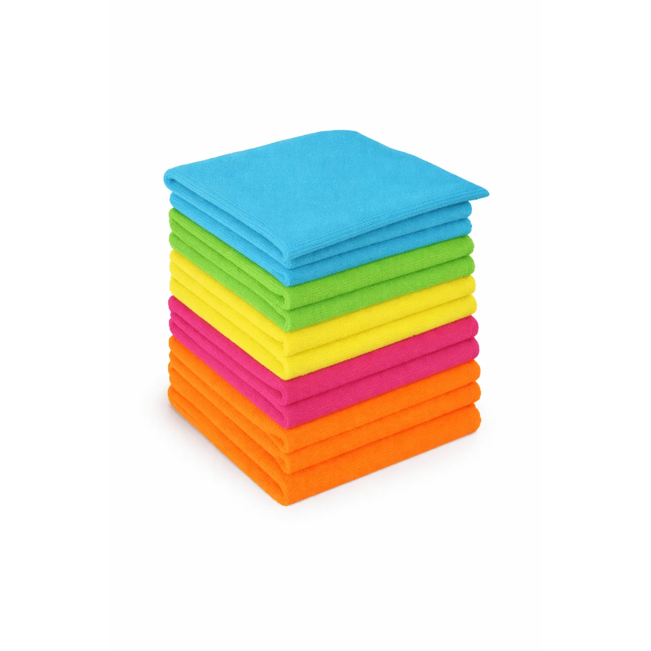 Pure 10-Pack Microfiber Cleaning Cloths – 35x35 cm 13.5x13.5 Minimalist