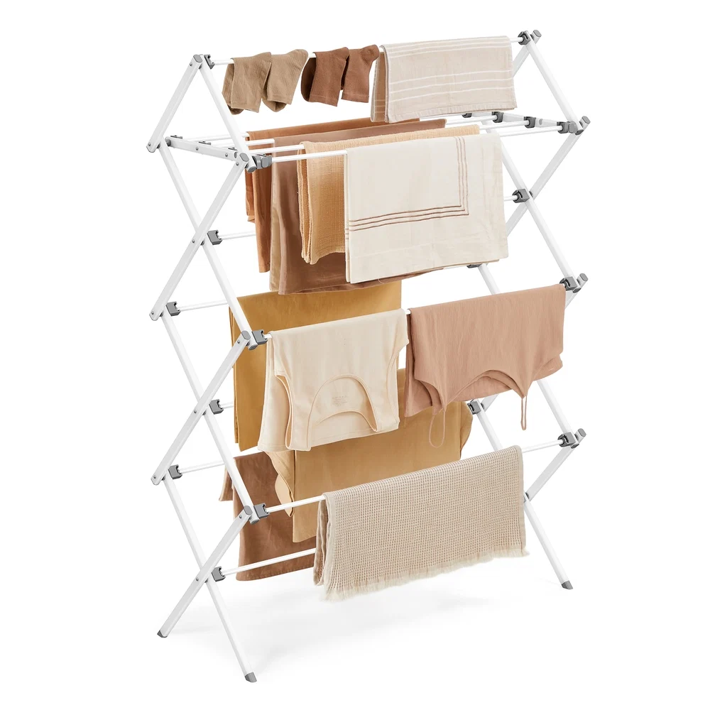 Trendy SONGMICS Foldable Clothes Drying Rack Expertly Made